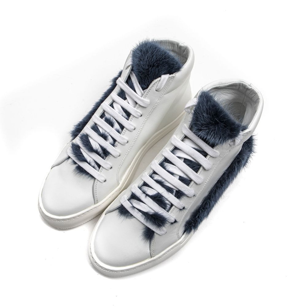 Mr&Mrs Italy White Leather Women's Sneakers