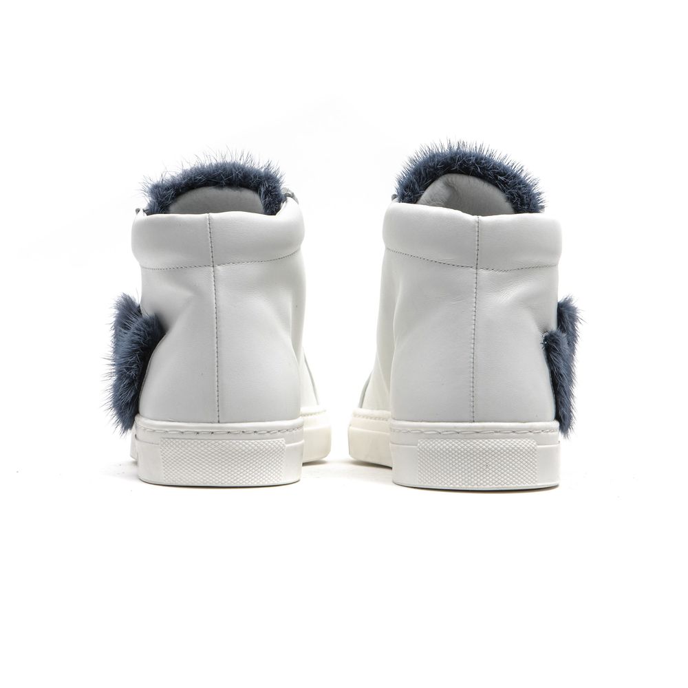 Mr&Mrs Italy White Leather Women's Sneakers
