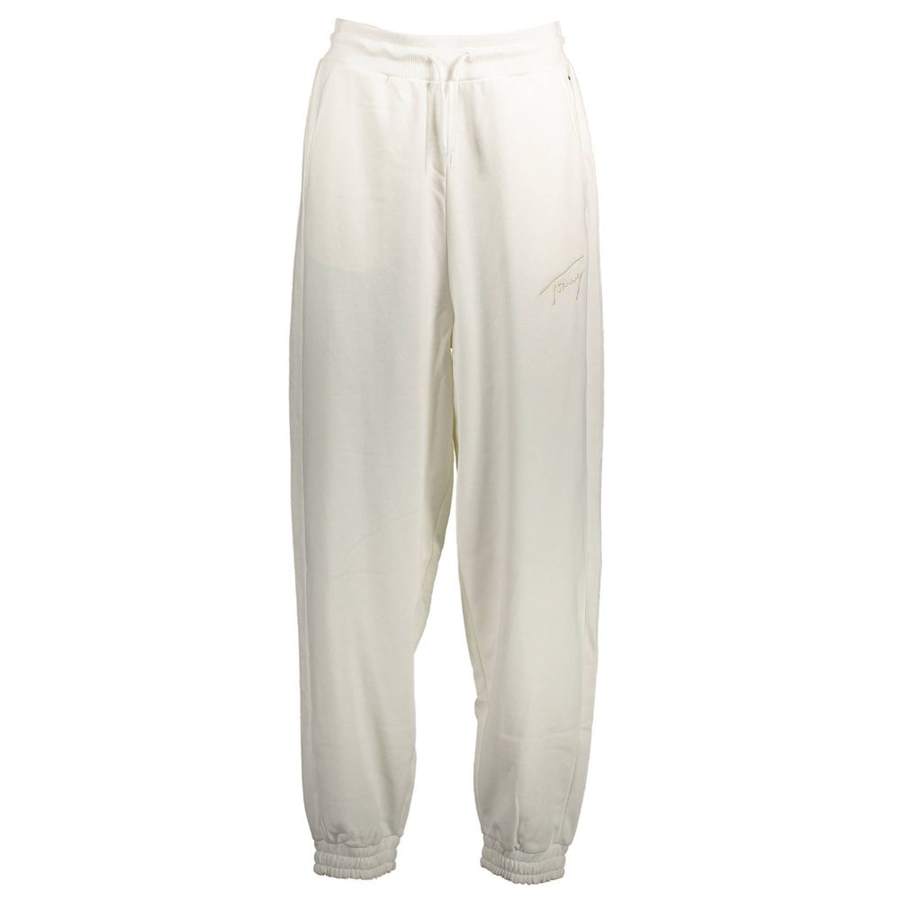 Tommy Hilfiger White Cotton Trousers