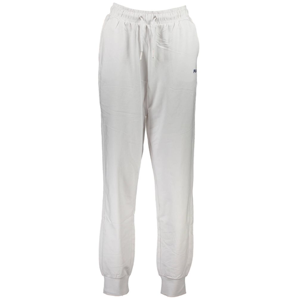 Fila White Cotton Trousers