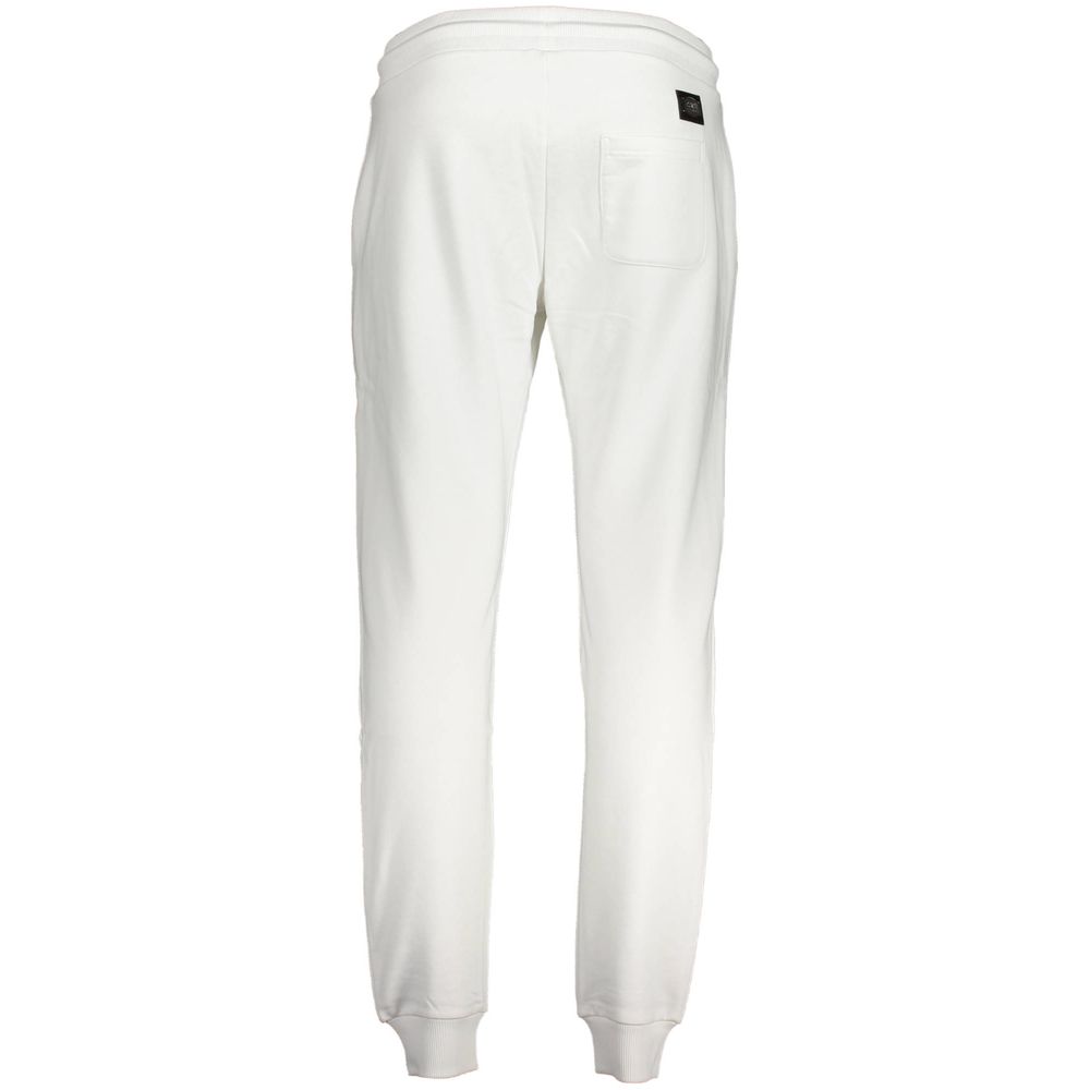 Cavalli Class White Cotton Trousers