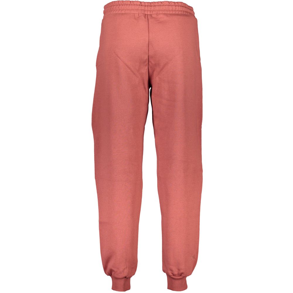 Calvin Klein Red Cotton Trousers