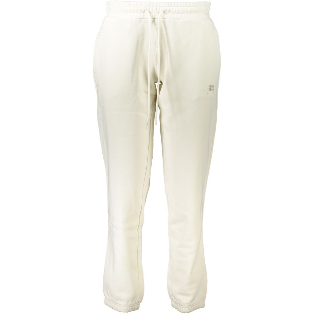 Napapijri White Cotton Trousers