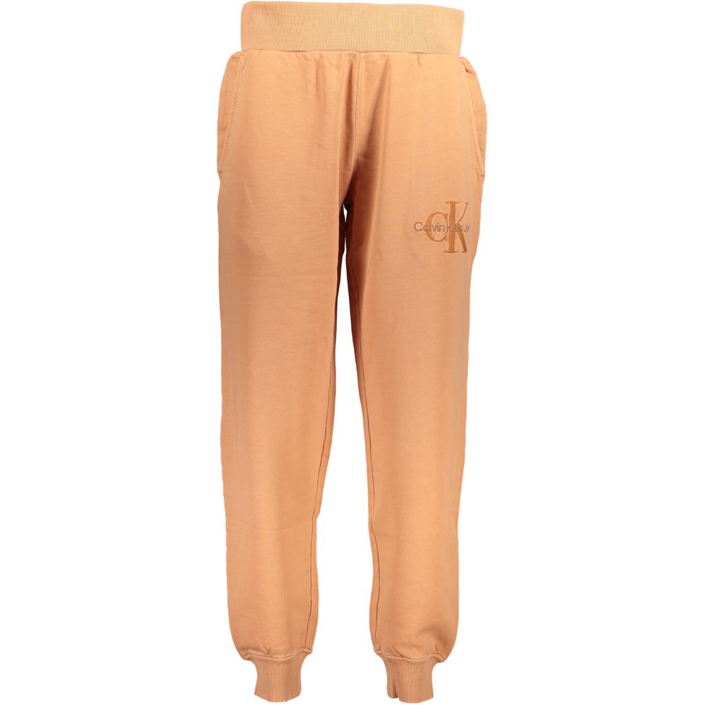 Calvin Klein Orange Cotton Trousers