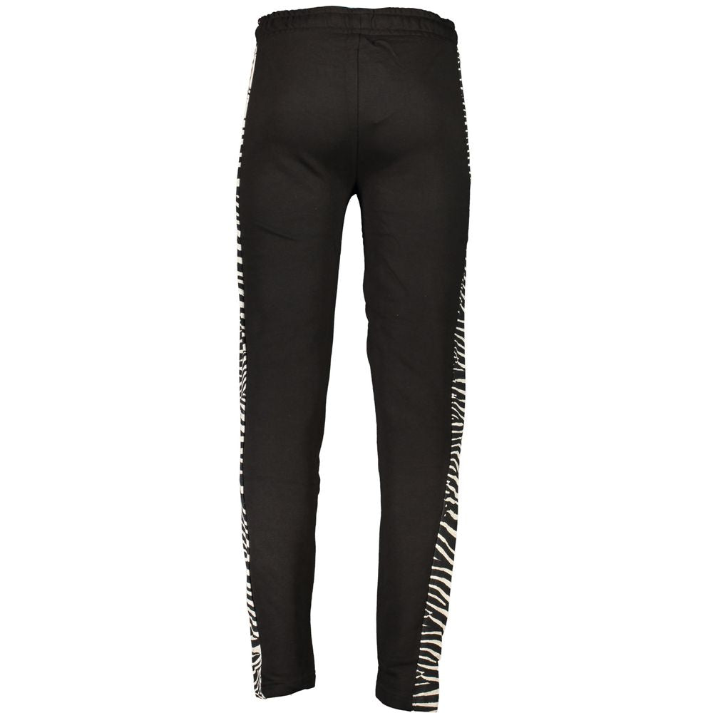 Cavalli Class Schwarze Baumwoll-Herren-Sweatpants
