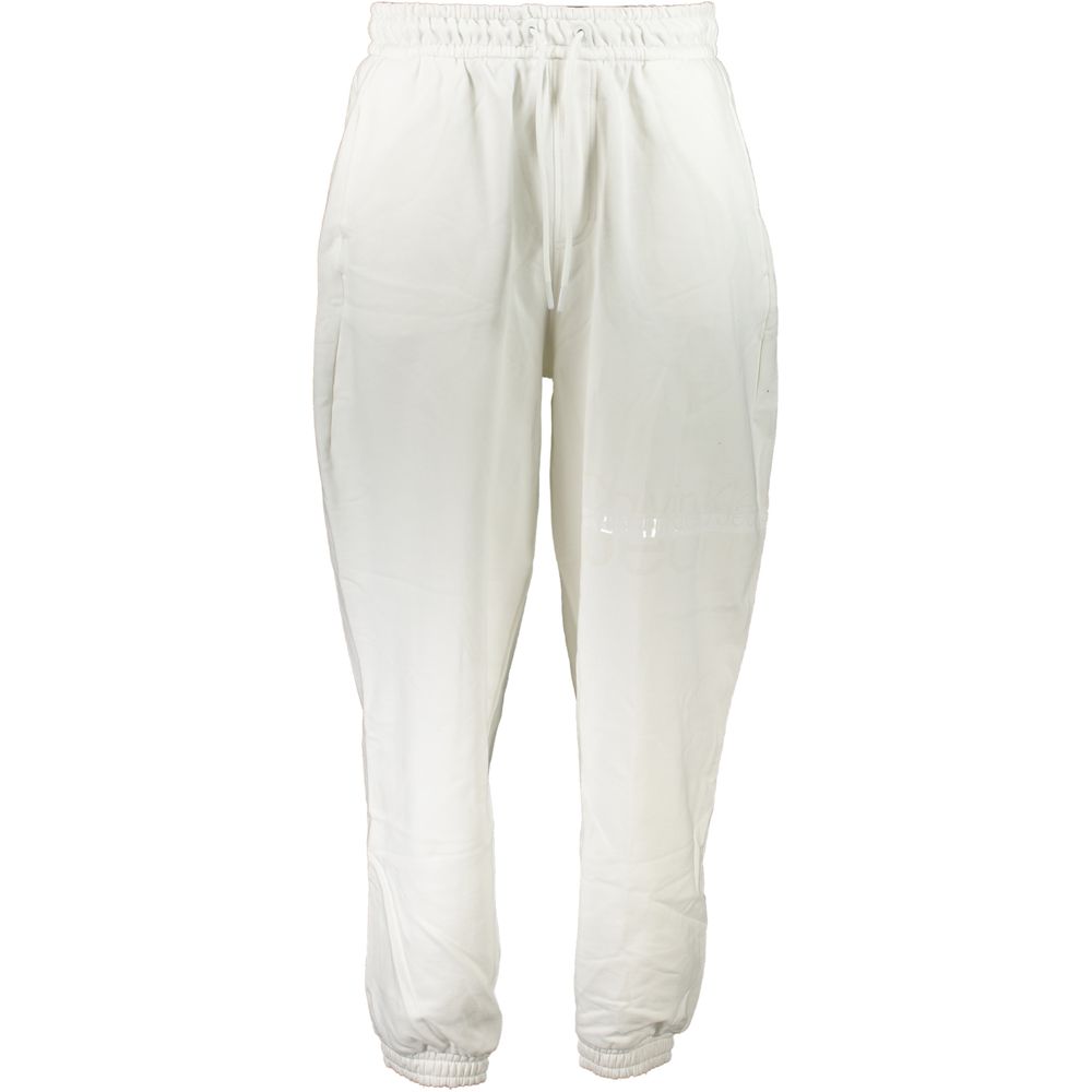 Calvin Klein White Cotton Trousers