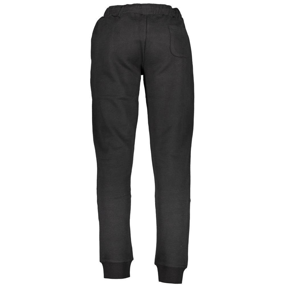 La Martina Black Cotton Trousers