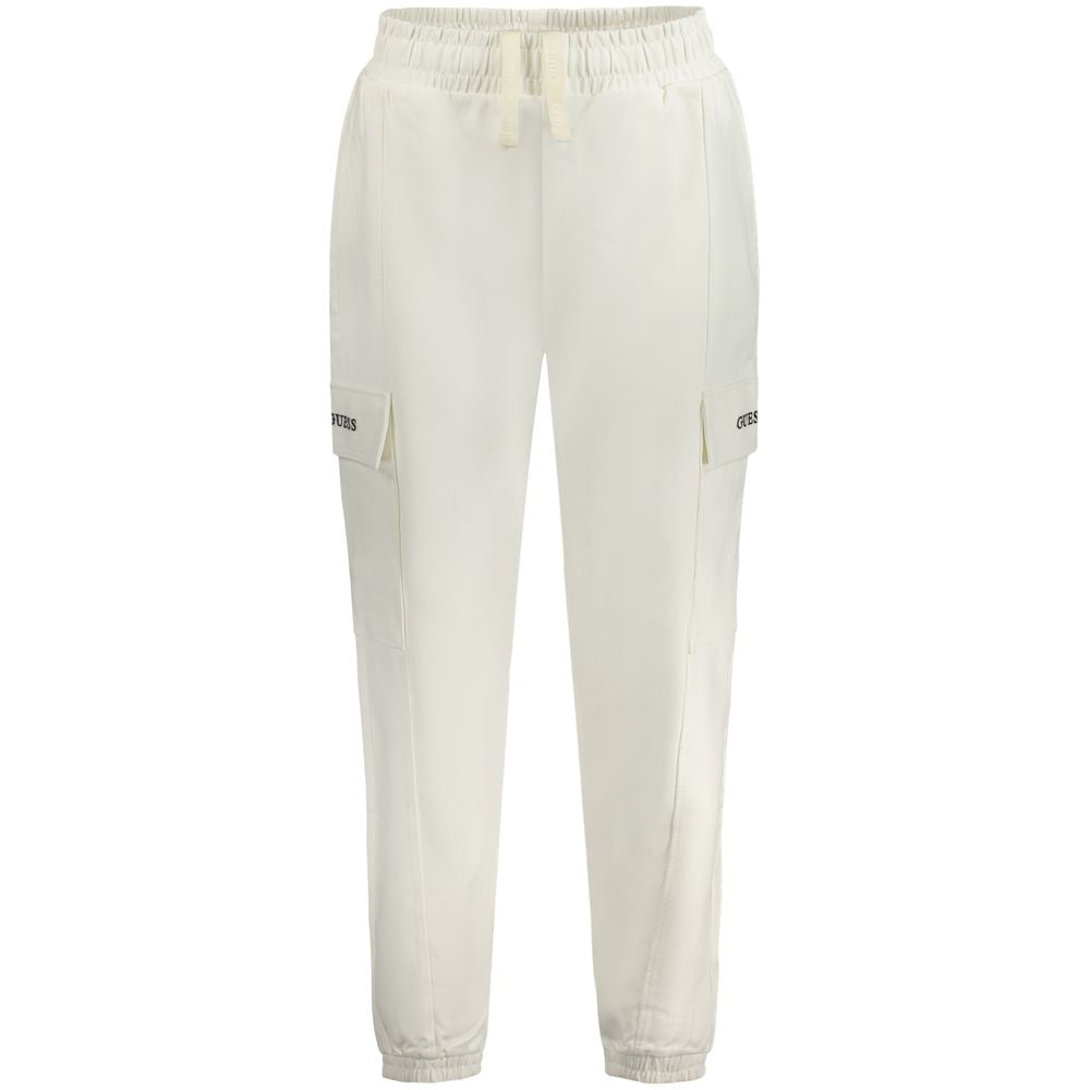 Guess Jeans White Cotton Trousers