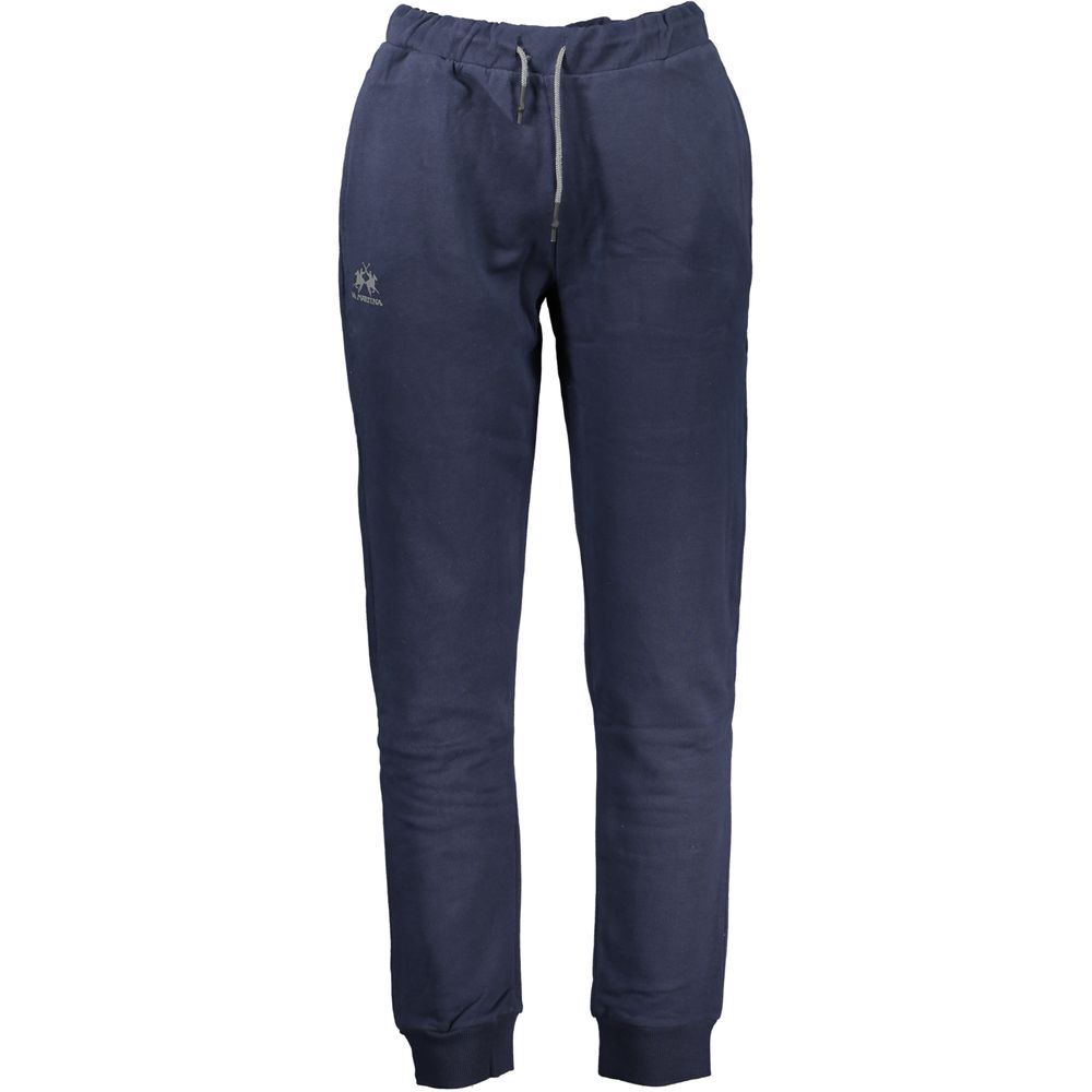 La Martina Blue Cotton Trousers