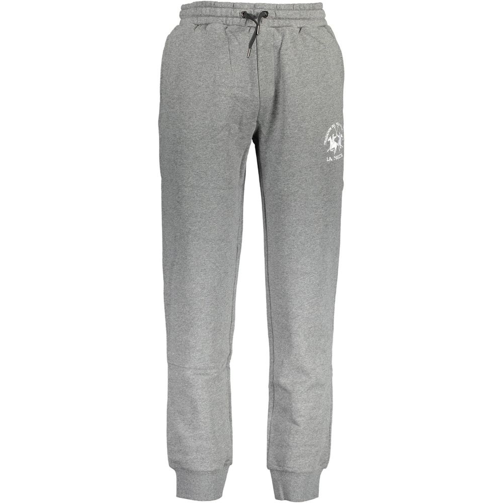 La Martina Grey Cotton Trousers