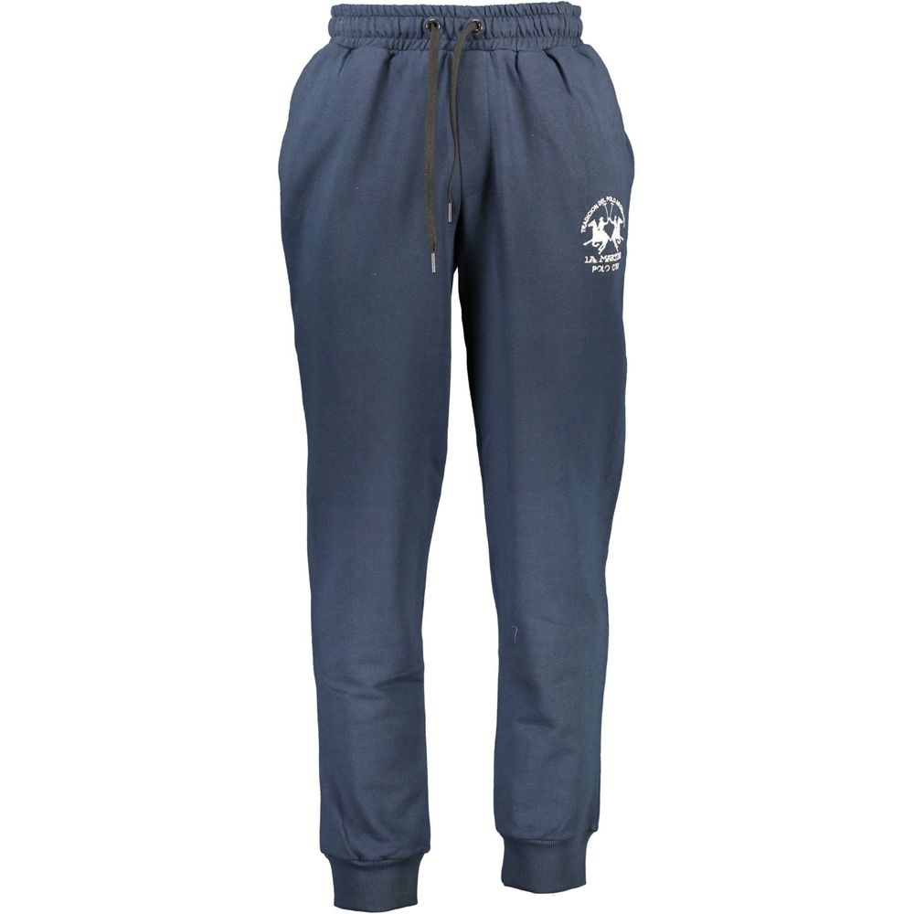 La Martina Blue Cotton Trousers