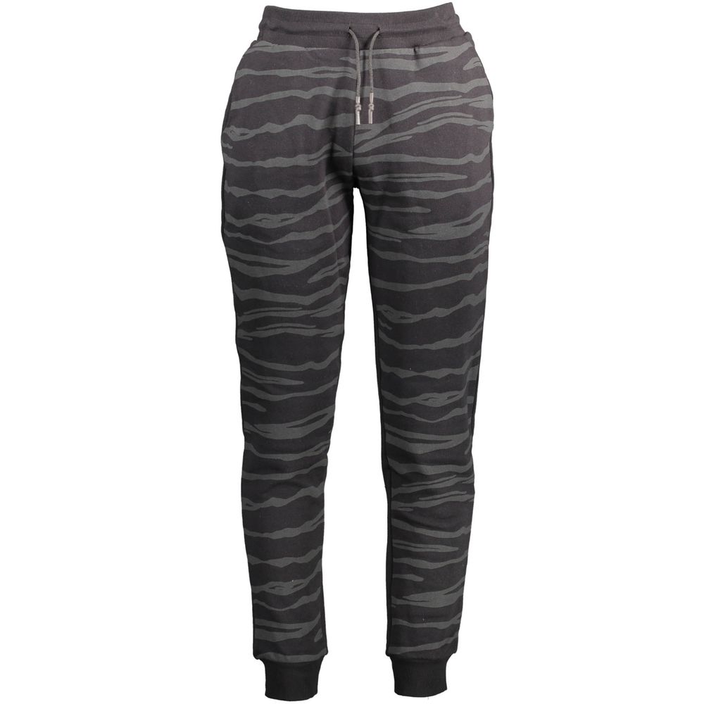 Cavalli Class Black Cotton Trousers