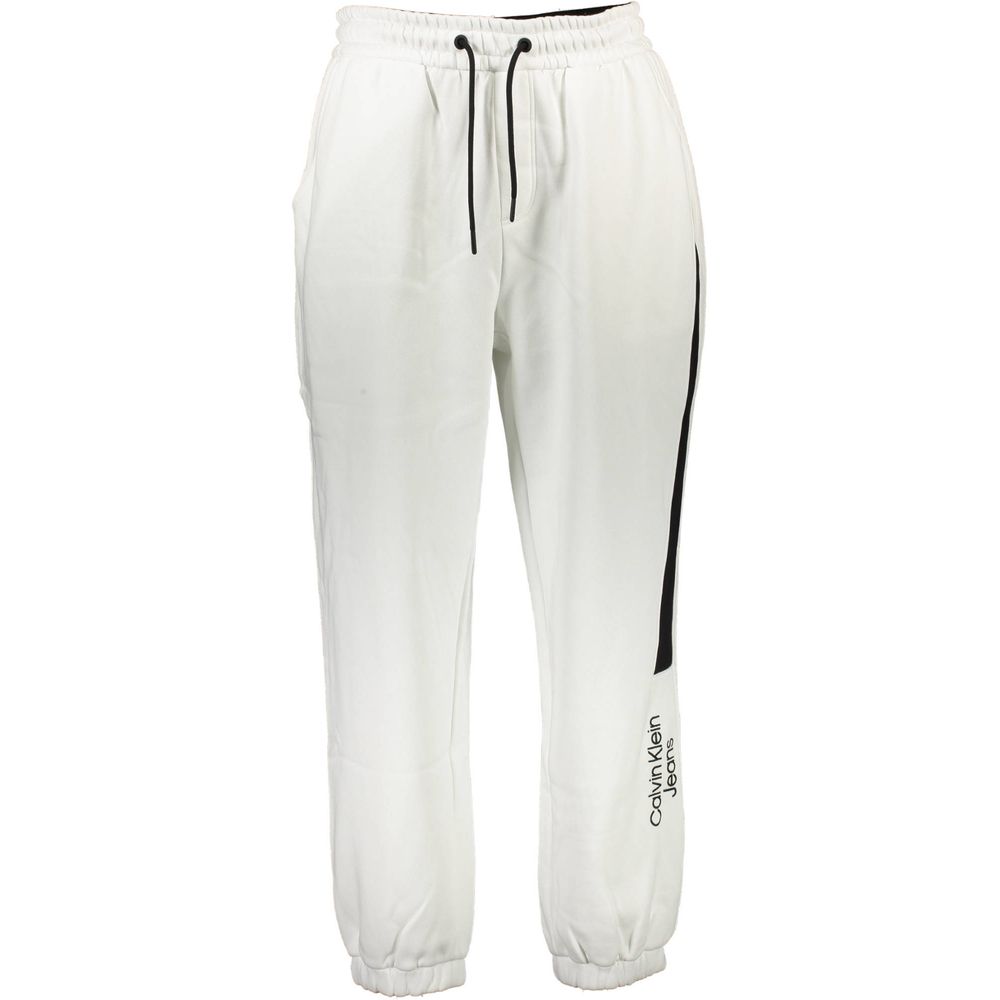Calvin Klein White Cotton Trousers