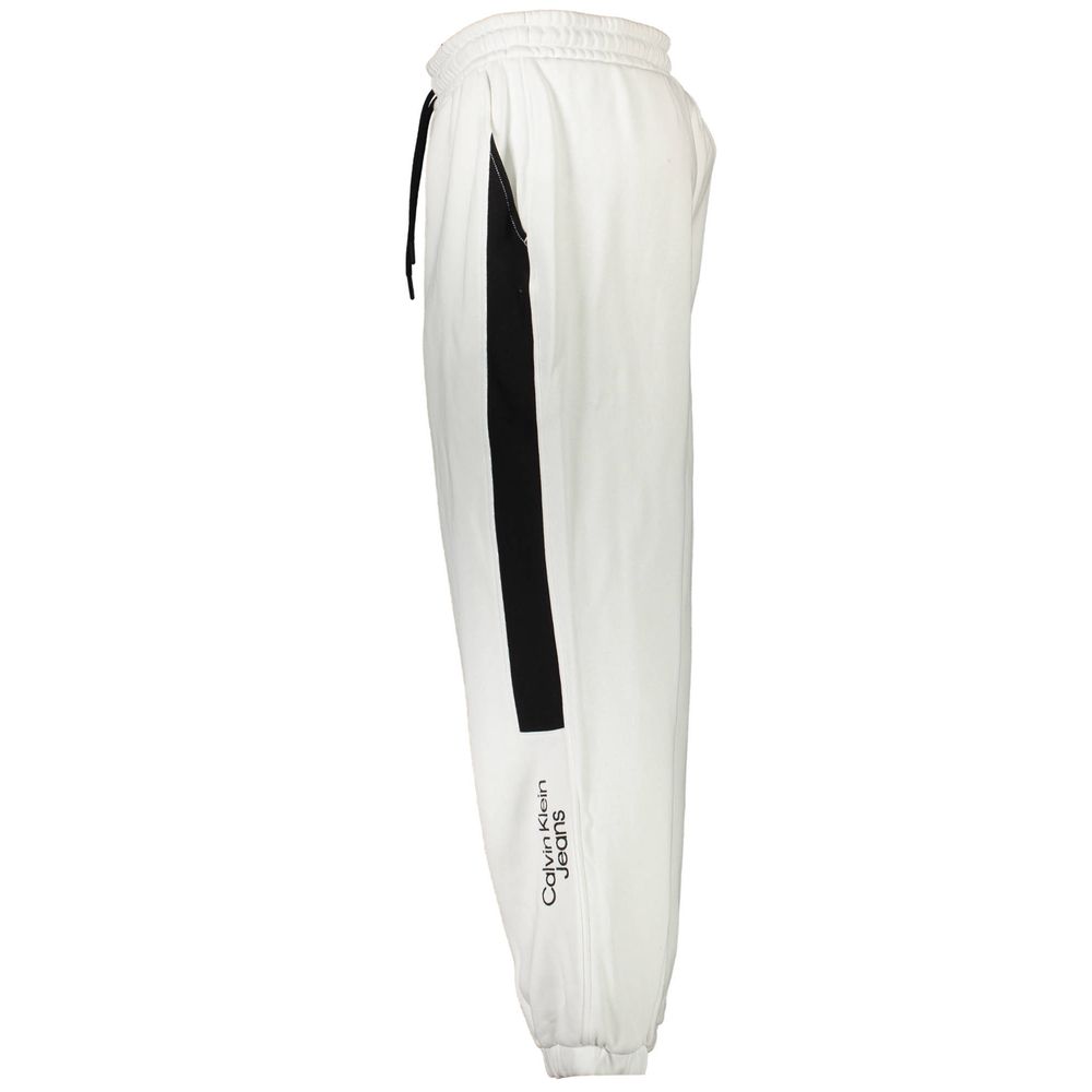 Calvin Klein White Cotton Trousers