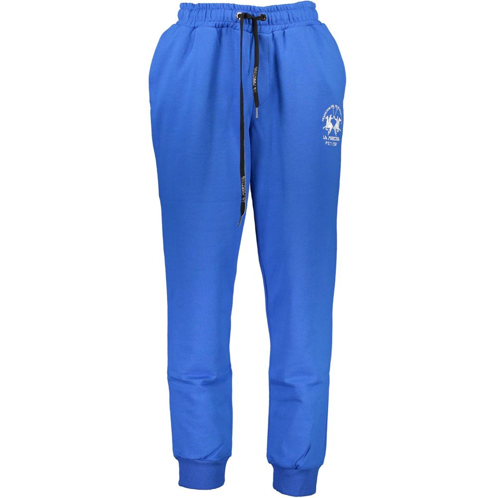 La Martina Blue Cotton Trousers