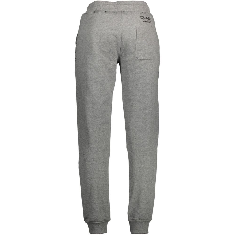 Cavalli Class Gray Cotton Trousers