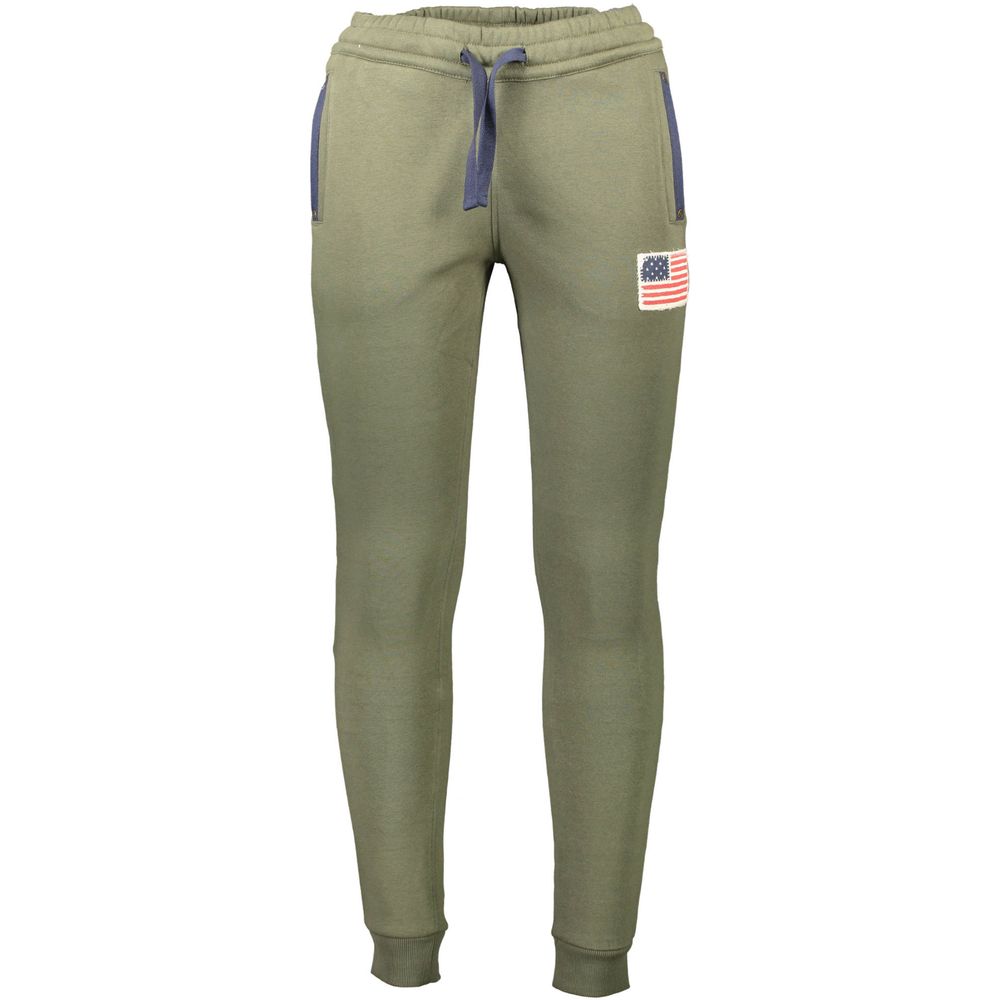 U.S. POLO ASSN. Green Cotton Trousers