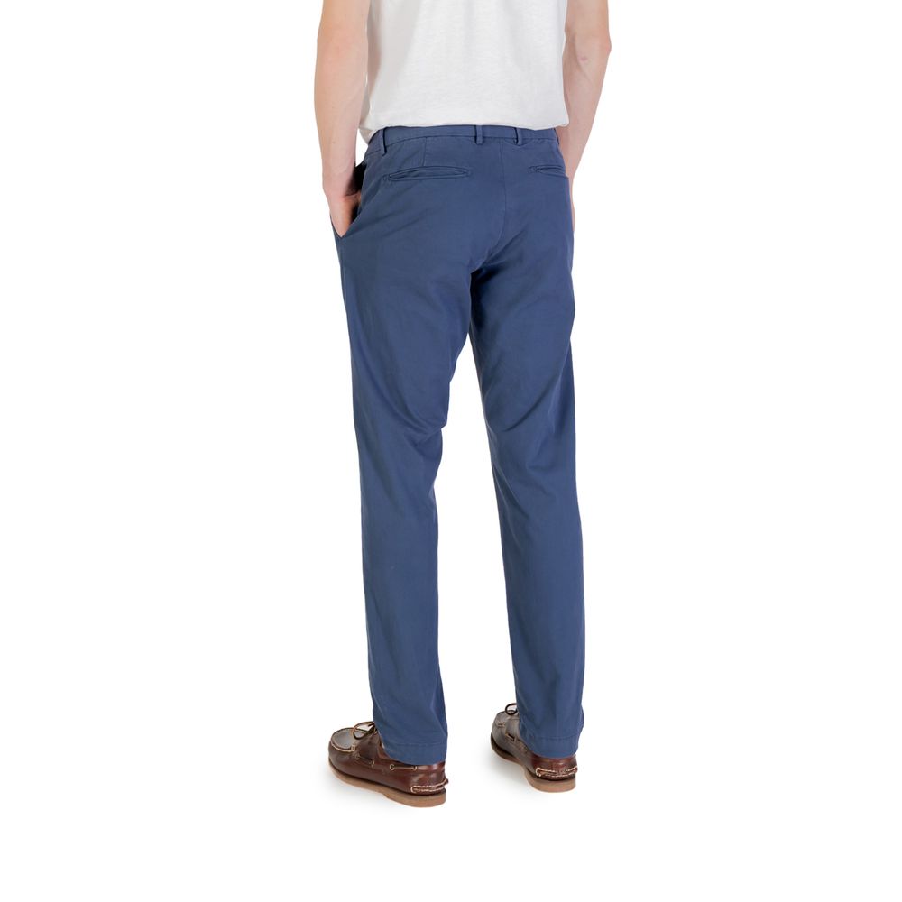 Borghese Blaue Baumwoll-Skinny-Hose