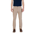 Borghese Slim-fit Beige Cotton Chinos