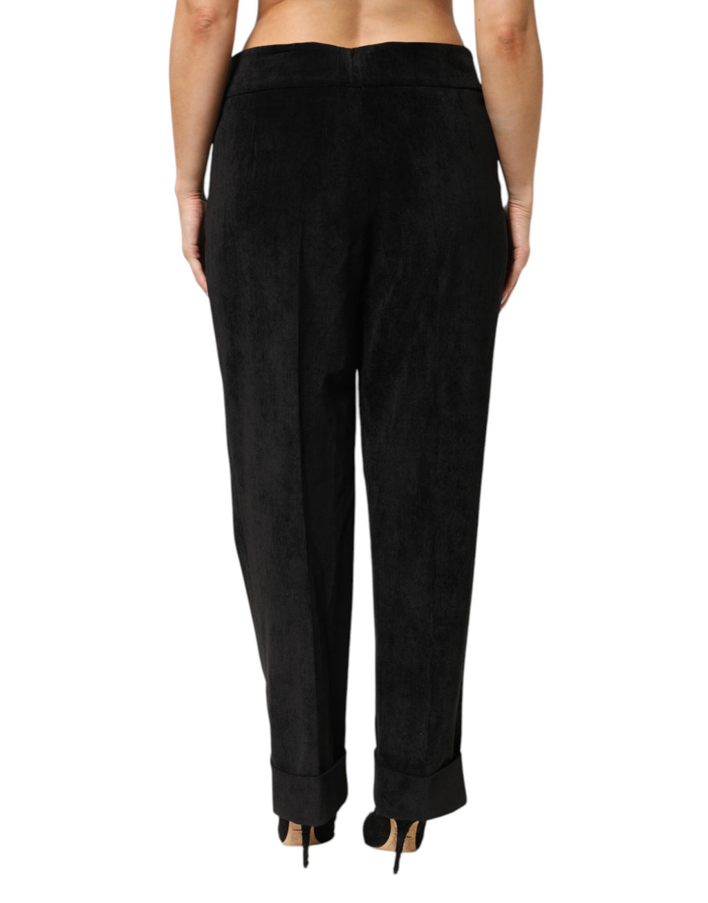 BENCIVENGA Black High-Waist Straight Dress Pants