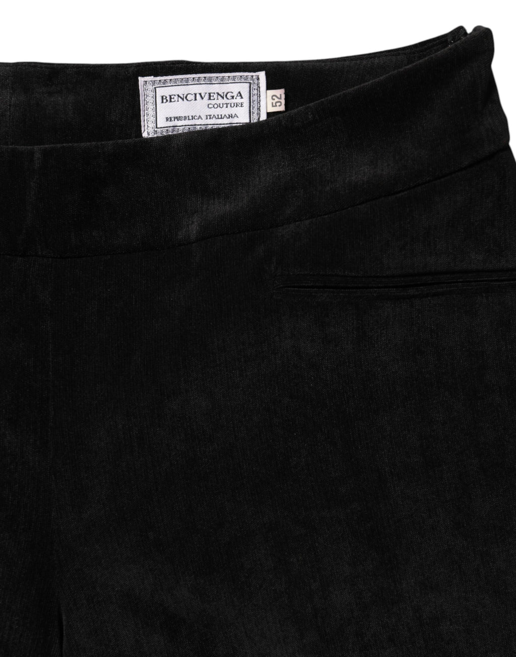 BENCIVENGA Black High-Waist Straight Dress Pants