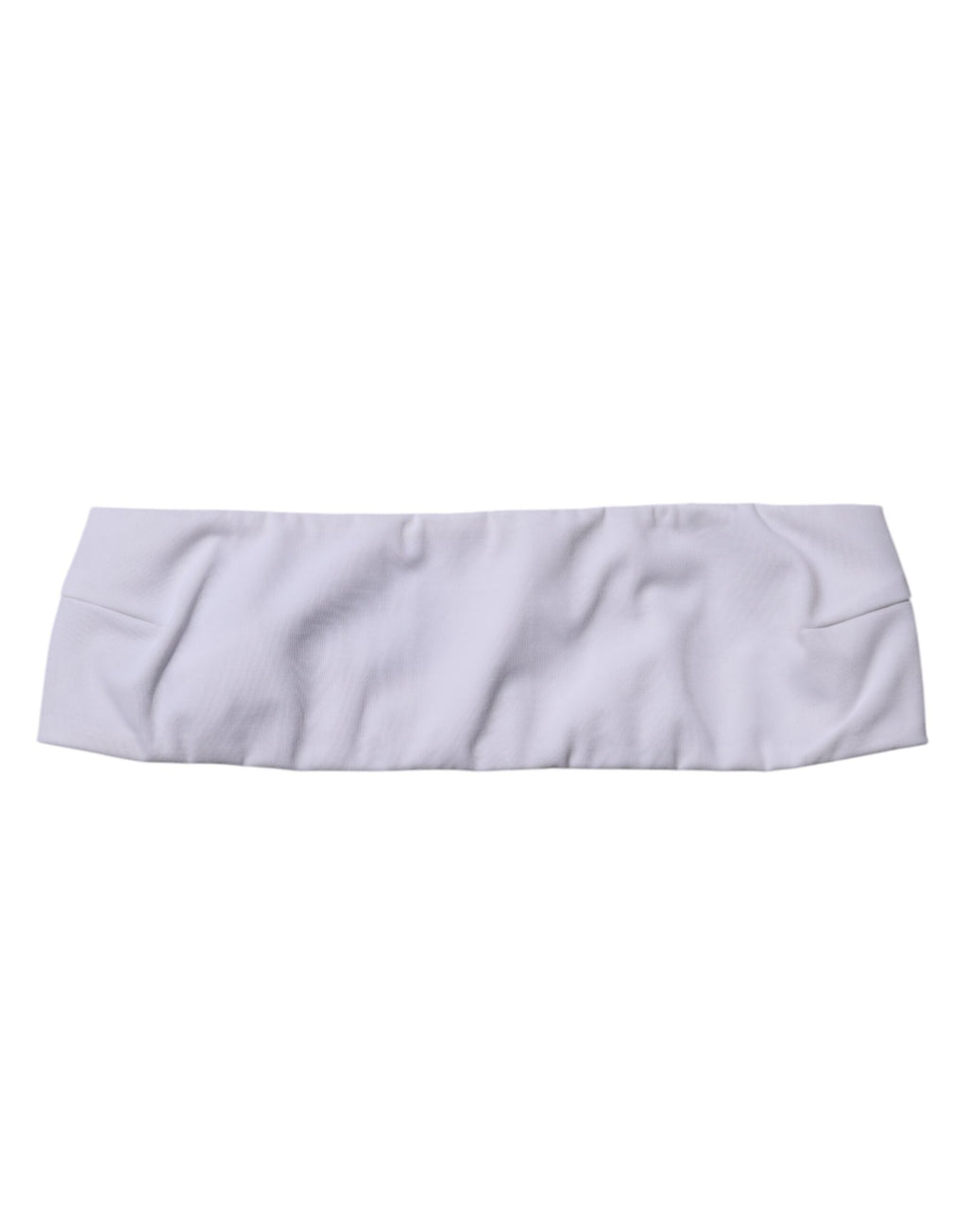 Dolce & Gabbana White Nylon Blend Strapless Bandeau Top