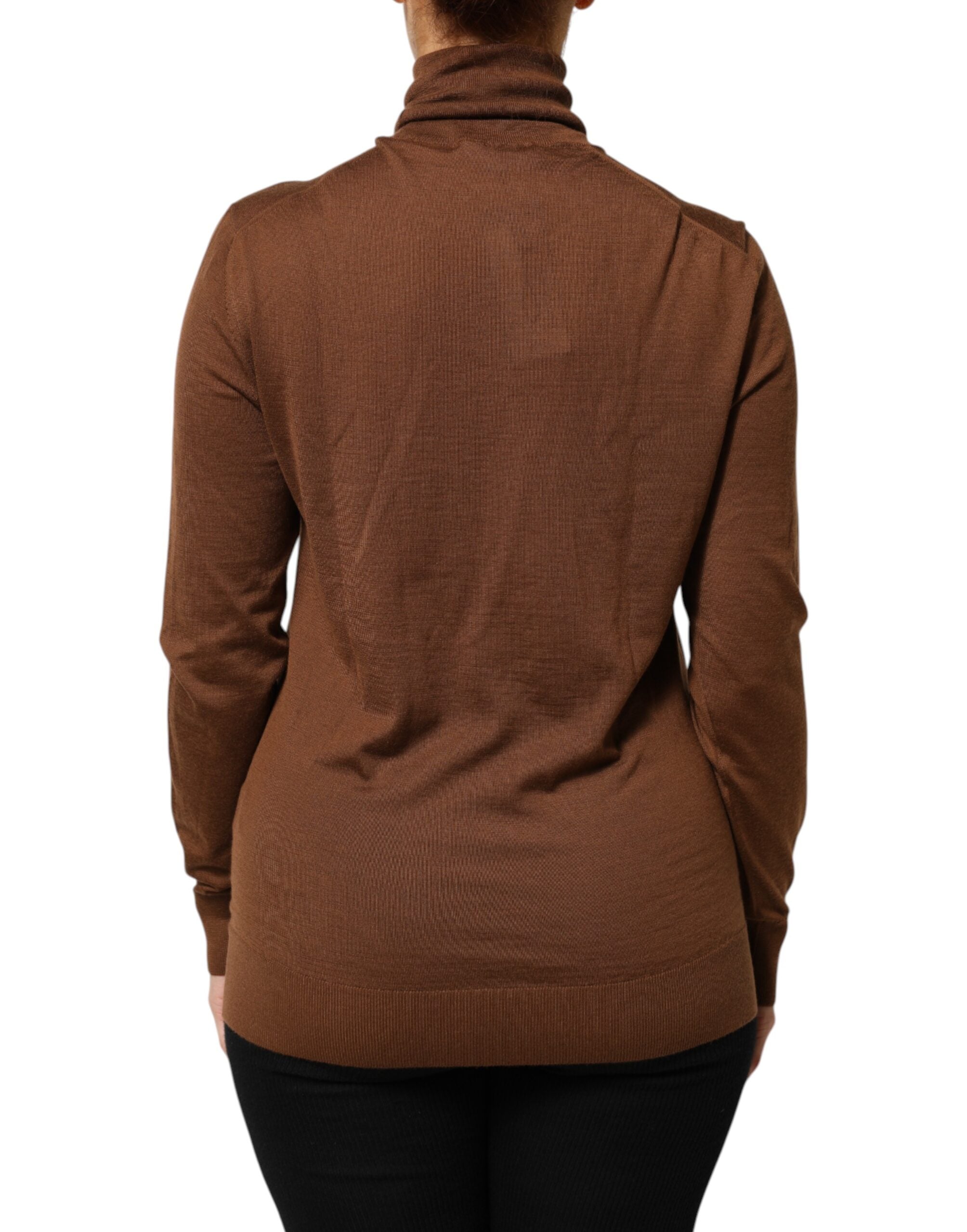 Dolce & Gabbana Brauner Rollkragenpullover aus Kaschmir