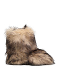 Dolce & Gabbana Braun Faux Skim Pelz Männer kurze Stiefel Schuhe