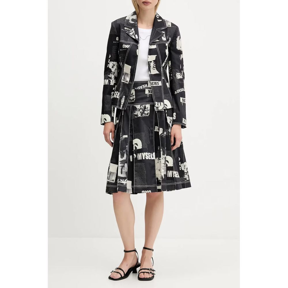 Desigual Schwarzer Baumwollrock für Damen