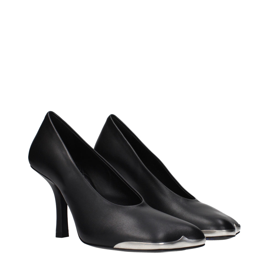 Burberry Schwarze Leder Pumps mit hohem Absatz