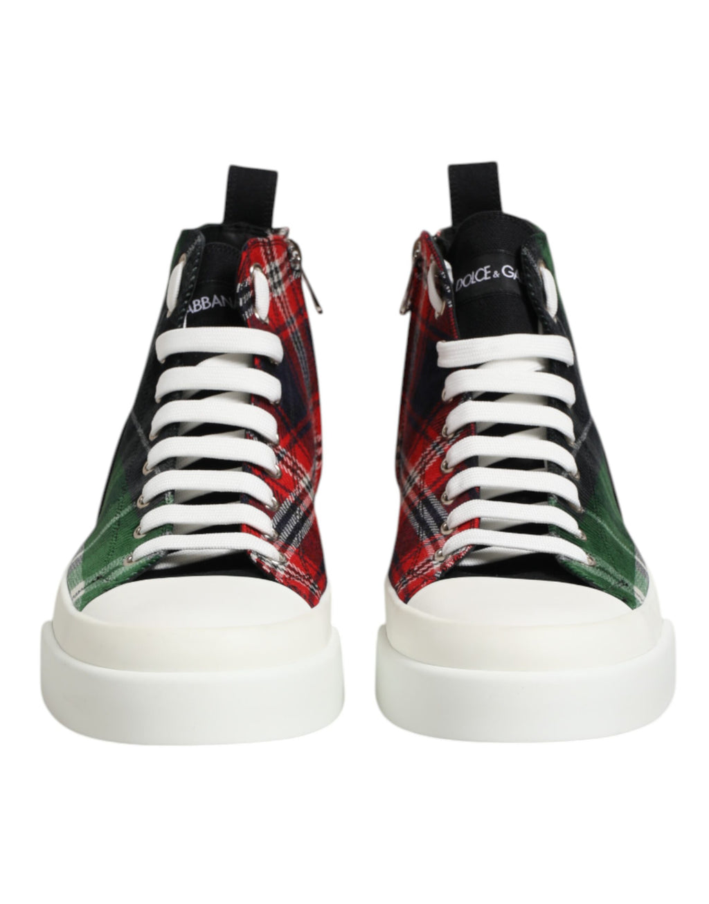 Dolce & Gabbana Multicolor DG Logo Men's High Top Sneakers Shoes