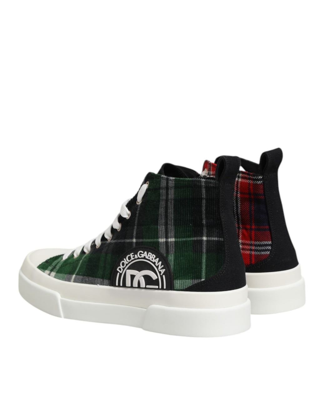 Dolce & Gabbana Multicolor DG Logo Men's High Top Sneakers Shoes