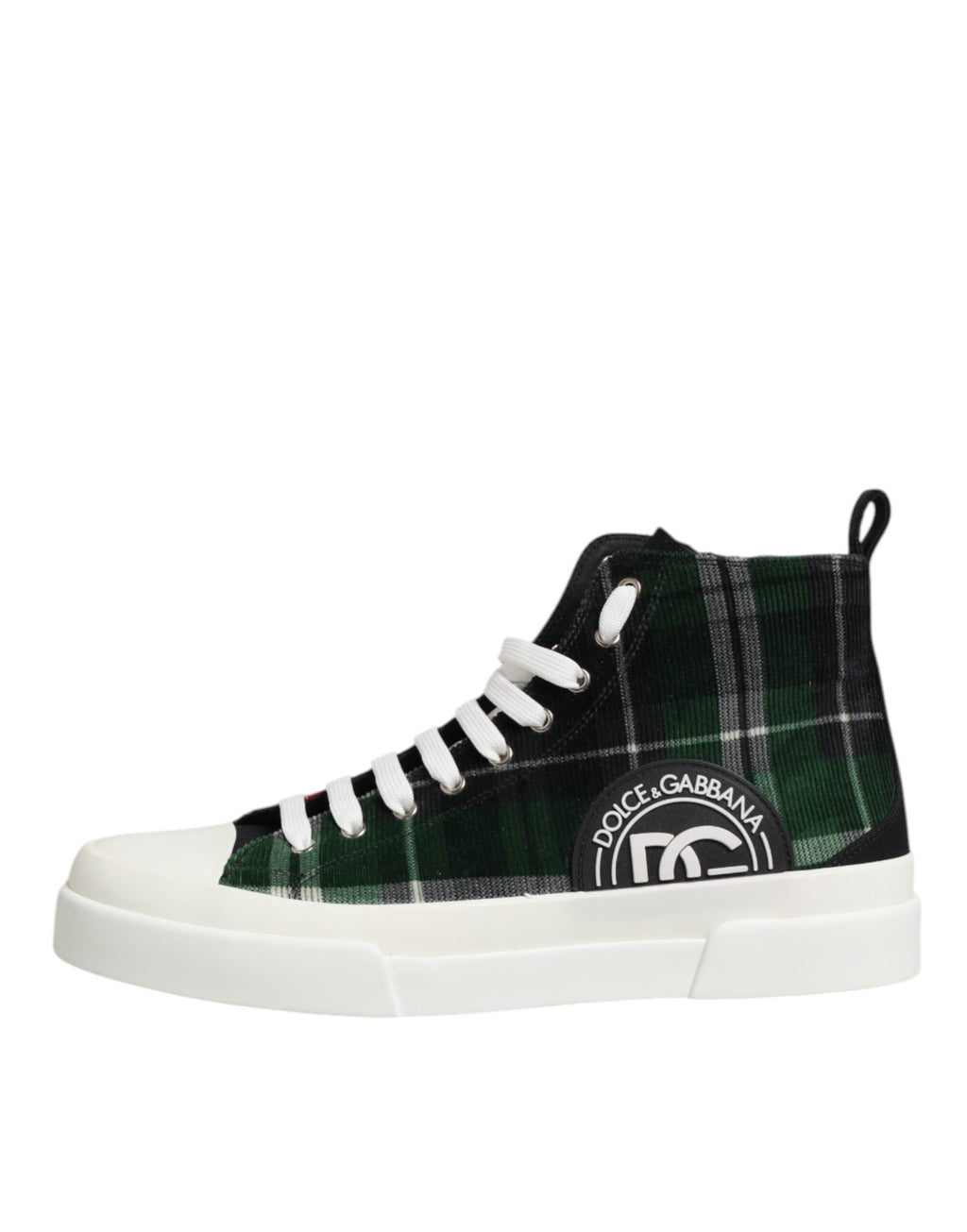 Dolce & Gabbana Multicolor DG Logo Men's High Top Sneakers Shoes