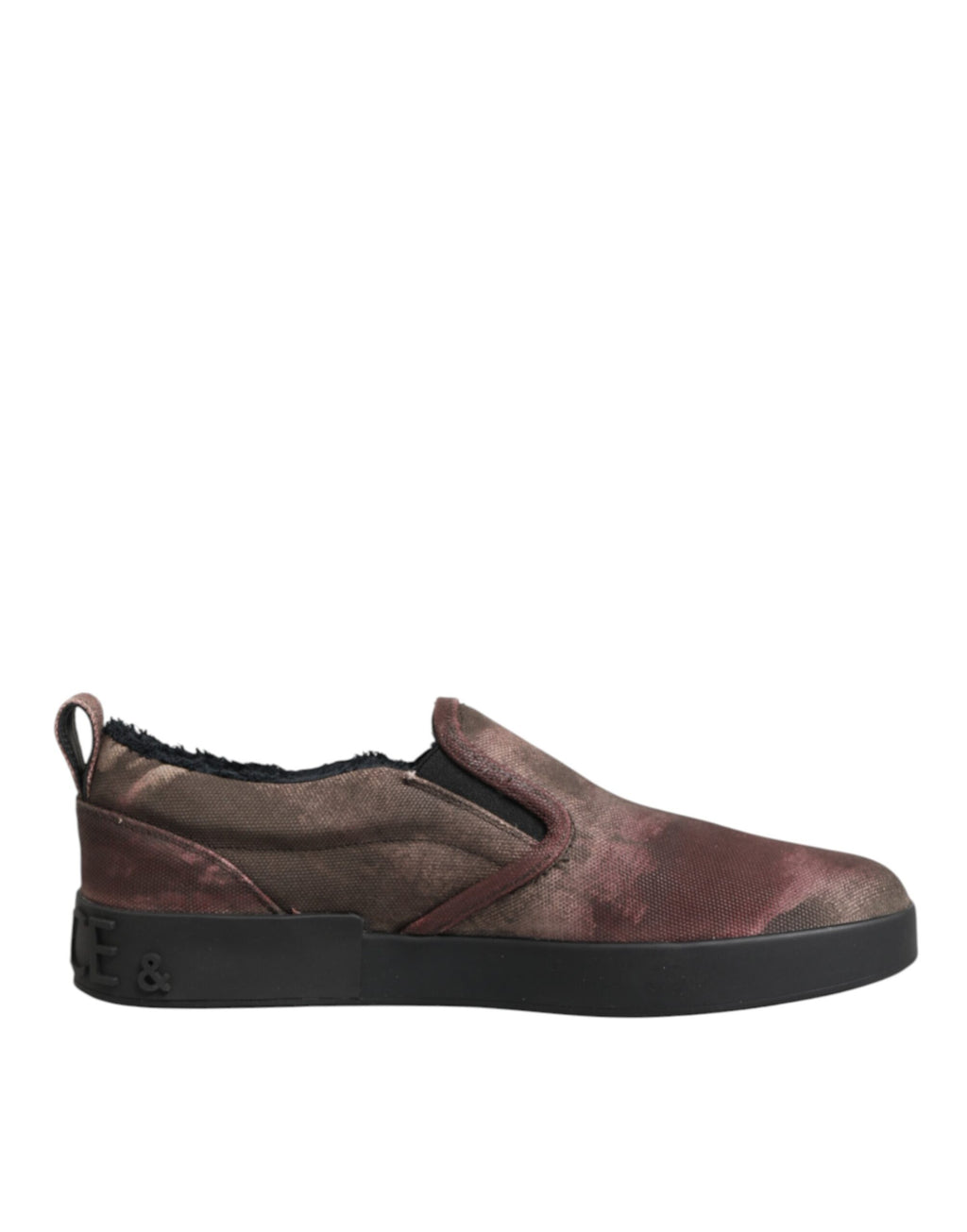 Dolce & Gabbana Multicolor Baumwolle Low Top Slip On Männer Turnschuhe Schuhe