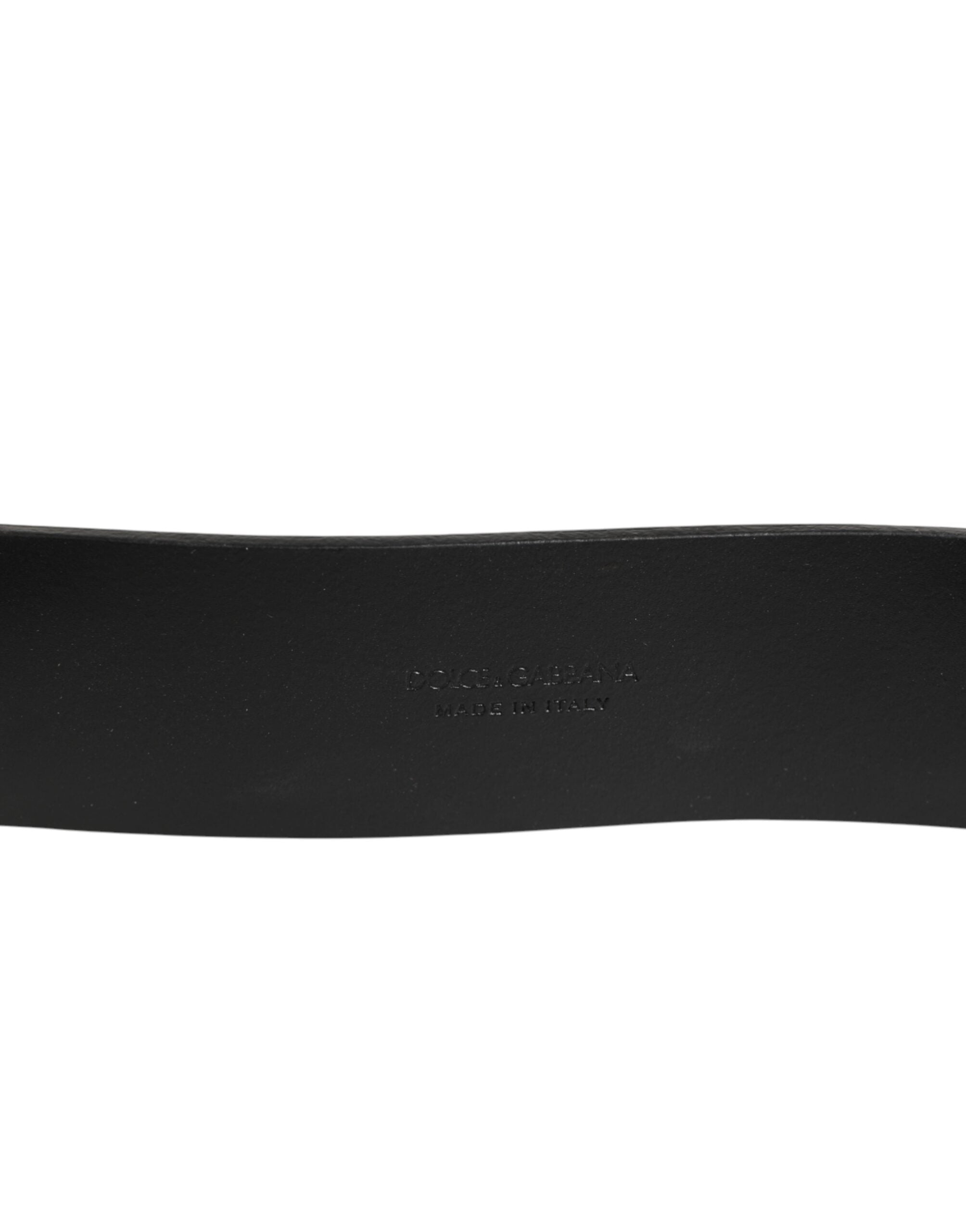 Dolce & Gabbana Braun Klassisch Gold Metall Logo Schnalle Männer Gürtel