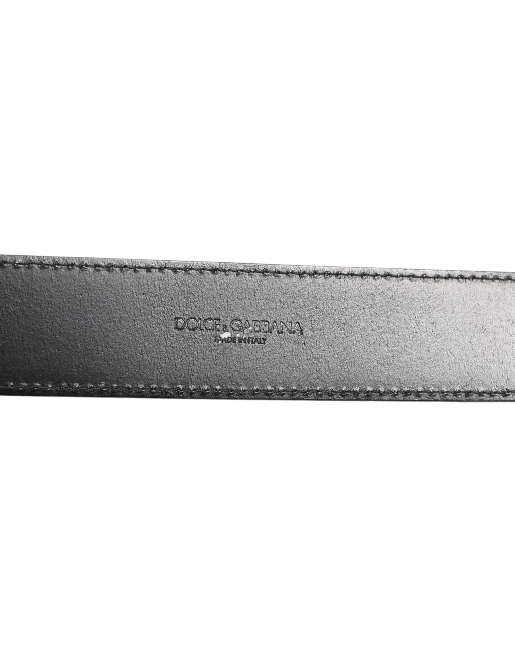 Dolce & Gabbana Schwarzer Leder-Gürtel mit klassischer Metall-Logo-Schnalle
