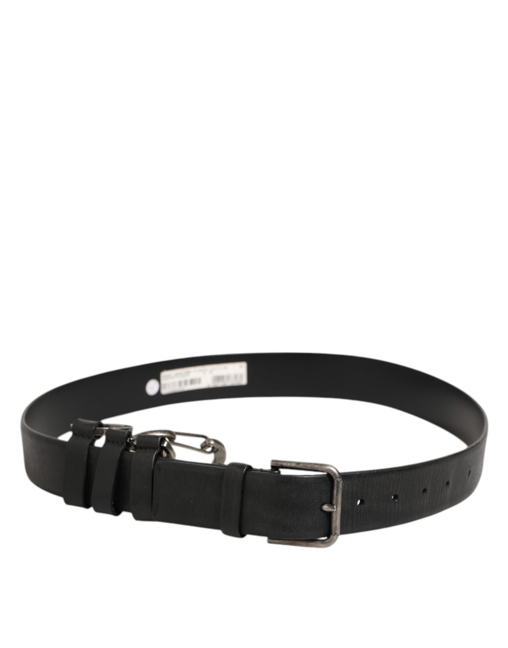 Dolce & Gabbana Schwarzer Schlüsselring Clip Befestigungen Schnalle Gürtel