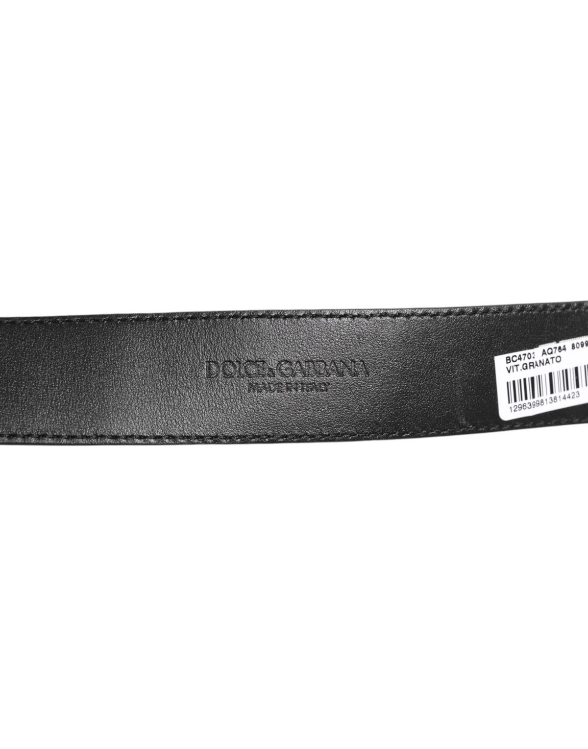 Dolce & Gabbana Schwarzer Leder-Gürtel mit klassischer Metall-Logo-Schnalle