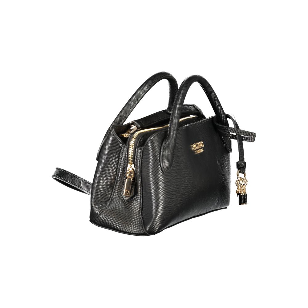 Guess Jeans Schwarze Damen-Handtasche aus Polyurethan