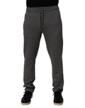 Dolce & Gabbana Grey Cotton Jogger Sweatpants Trousers