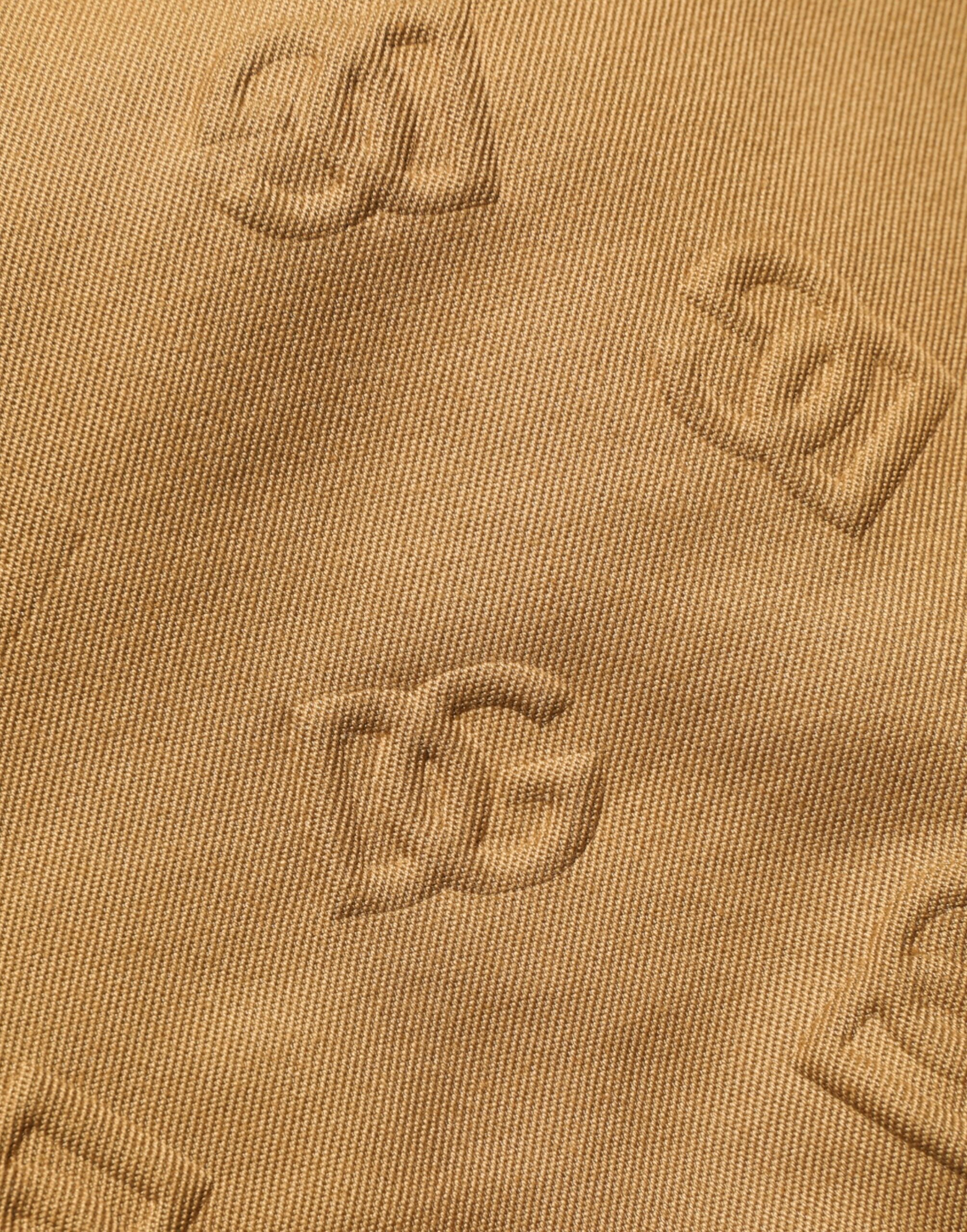 Dolce & Gabbana Brown Stretch Cotton Cargo Bermuda Shorts with Logo