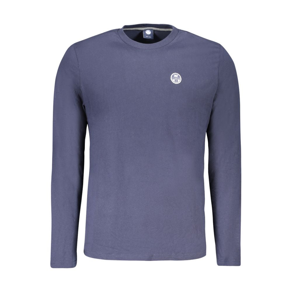 North Sails Blaues Baumwoll-T-Shirt für Herren