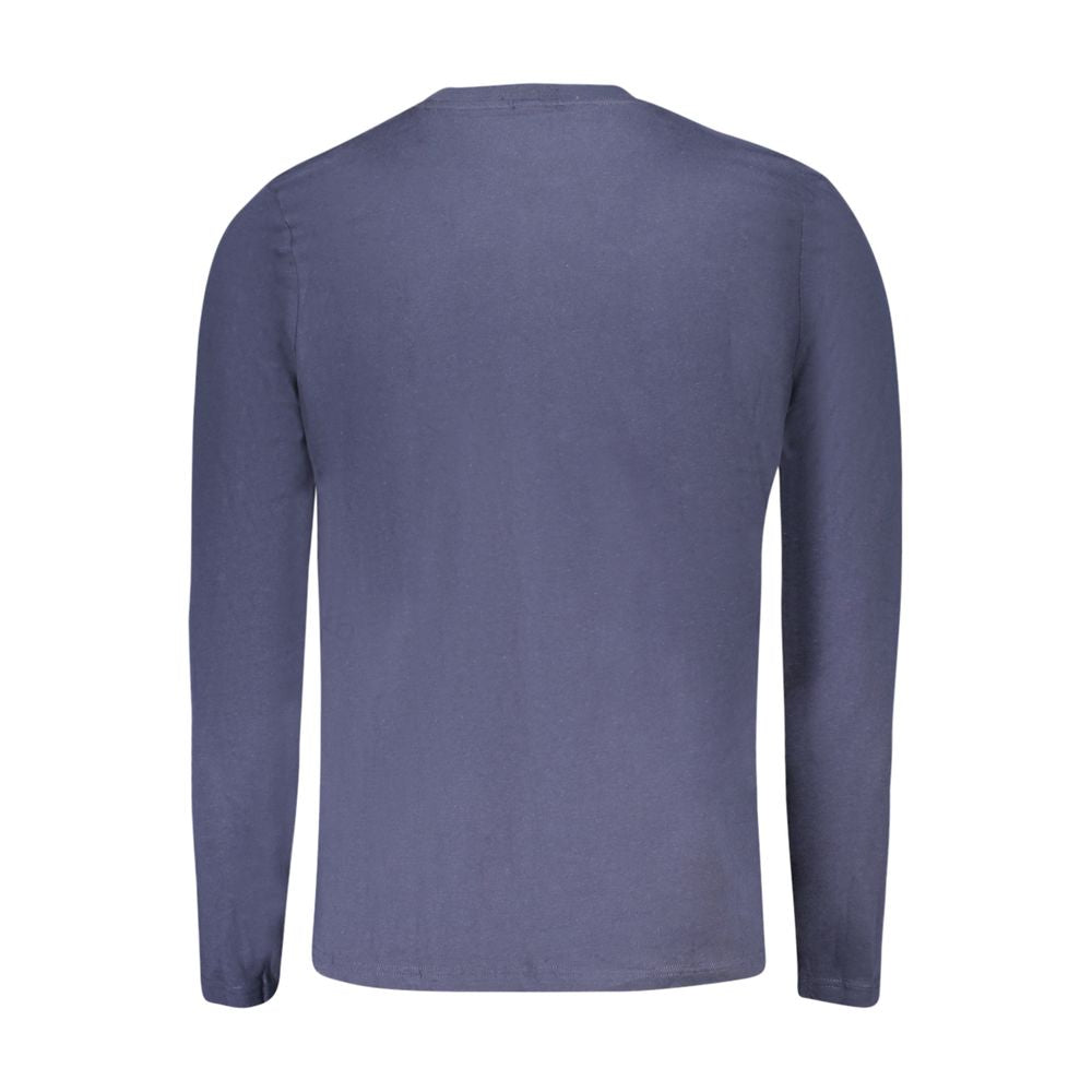 North Sails Blaues Baumwoll-T-Shirt für Herren