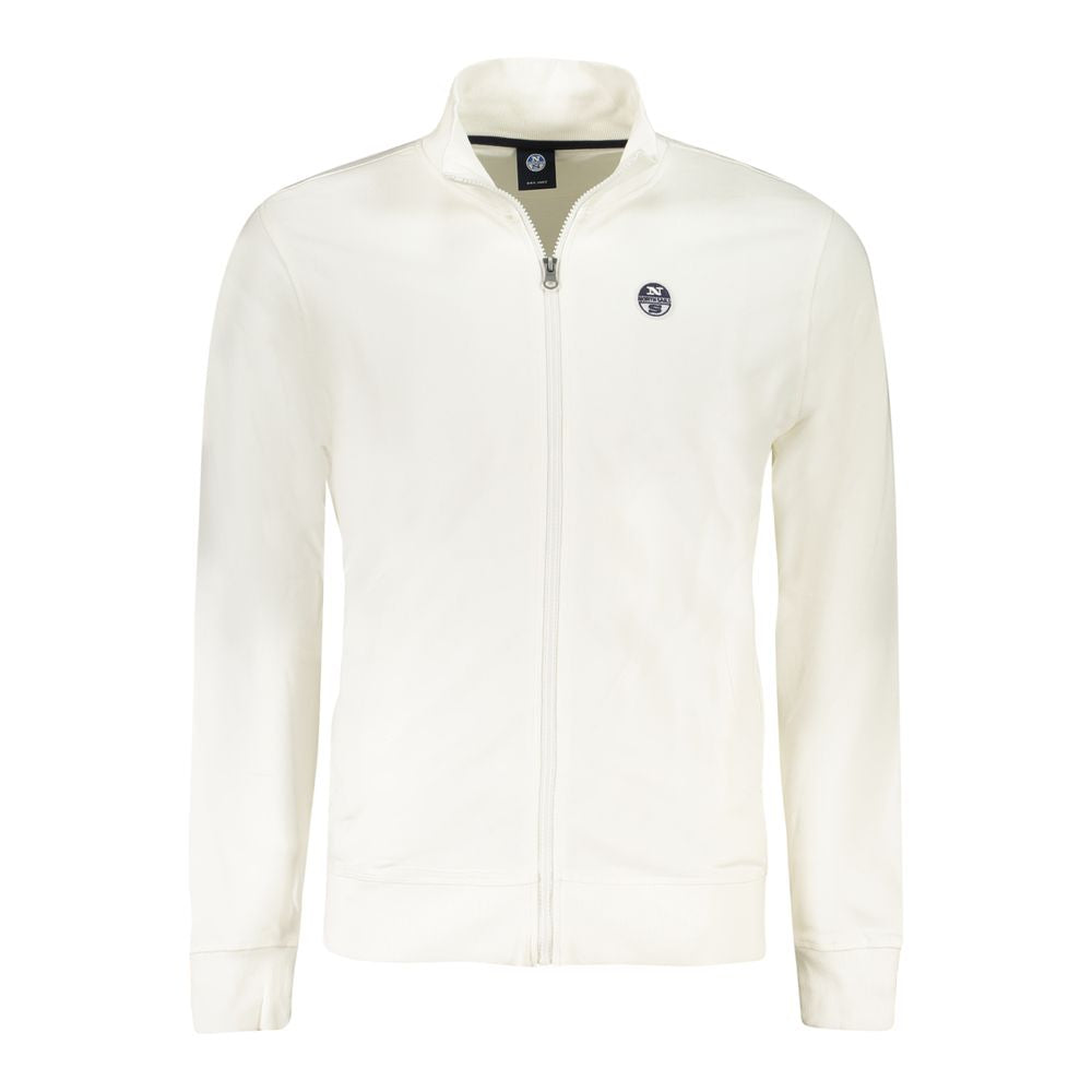 North Sails Weißes Herren-Sweatshirt aus Baumwolle