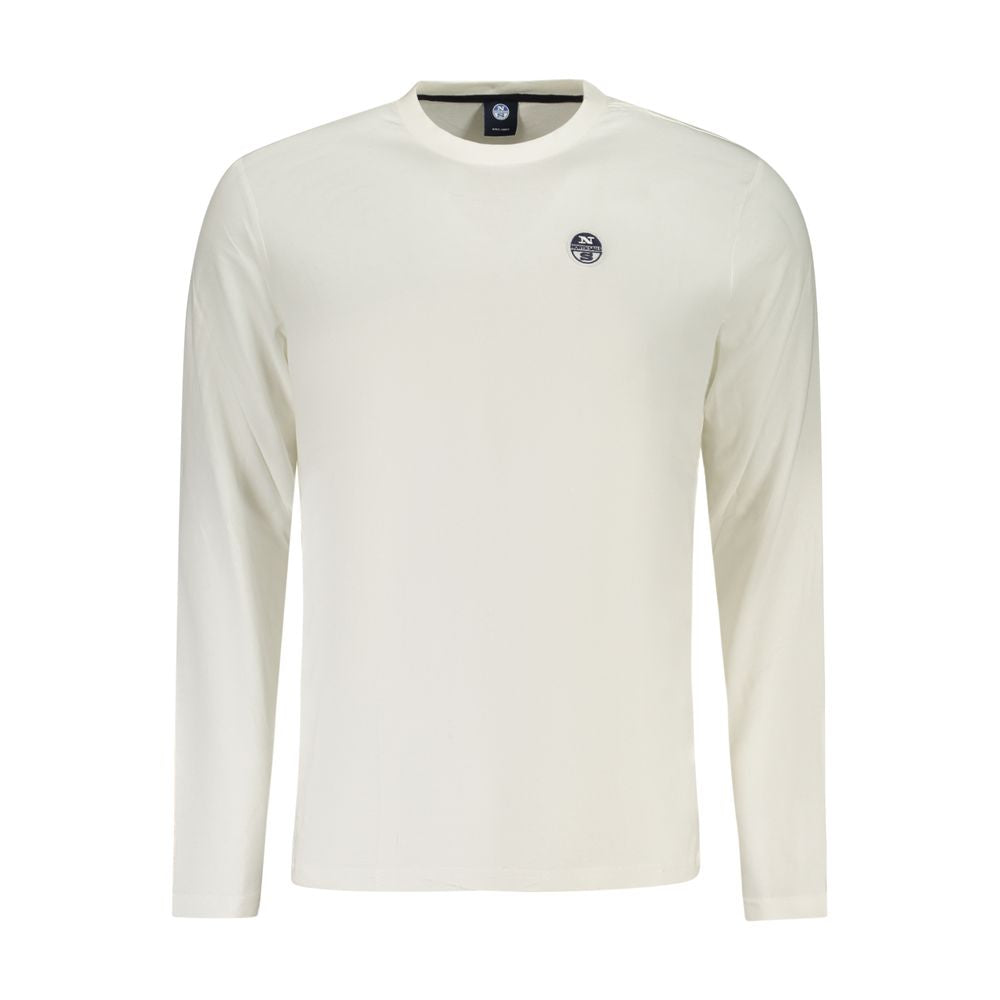 North Sails Bianco Baumwoll-T-Shirt für Herren