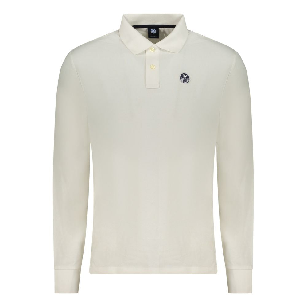 North Sails Weißes Herren-Poloshirt aus Baumwolle