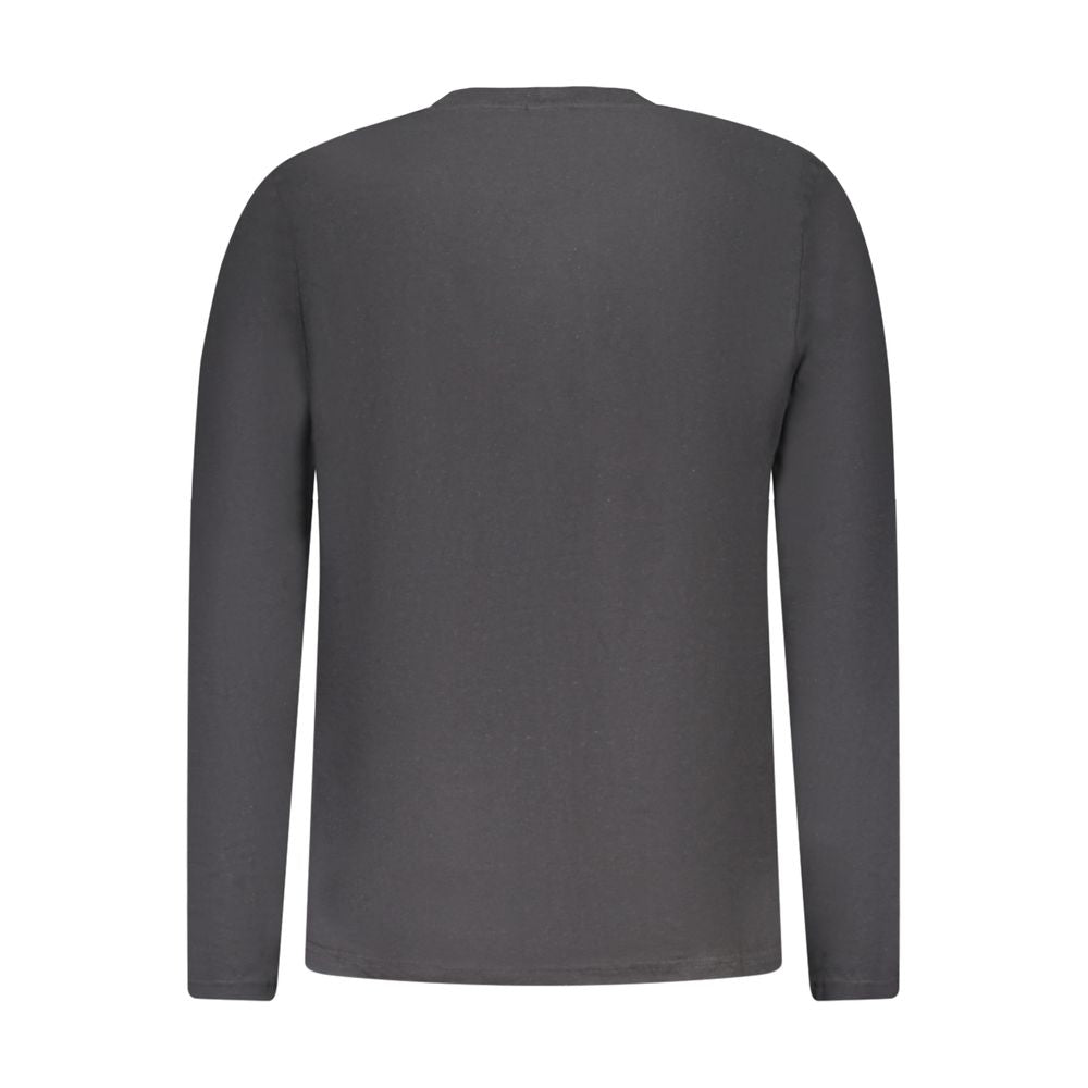North Sails Schwarzes Baumwoll-T-Shirt für Herren