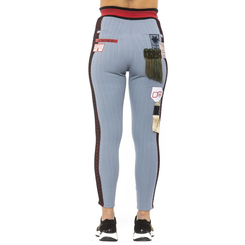 Mr&Mrs Italy Leggings aus hellblauer Baumwolle für Frauen