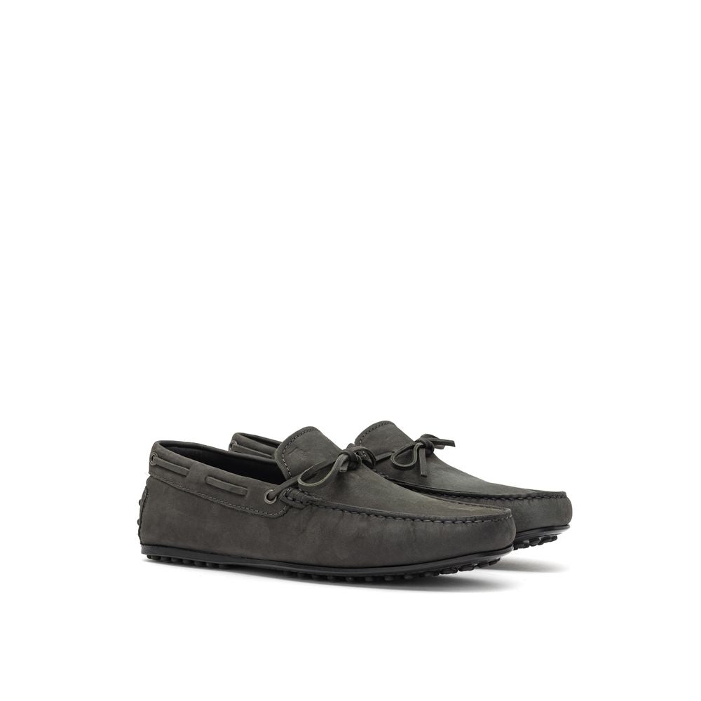 Tod's Grey Nubuck Moccasin