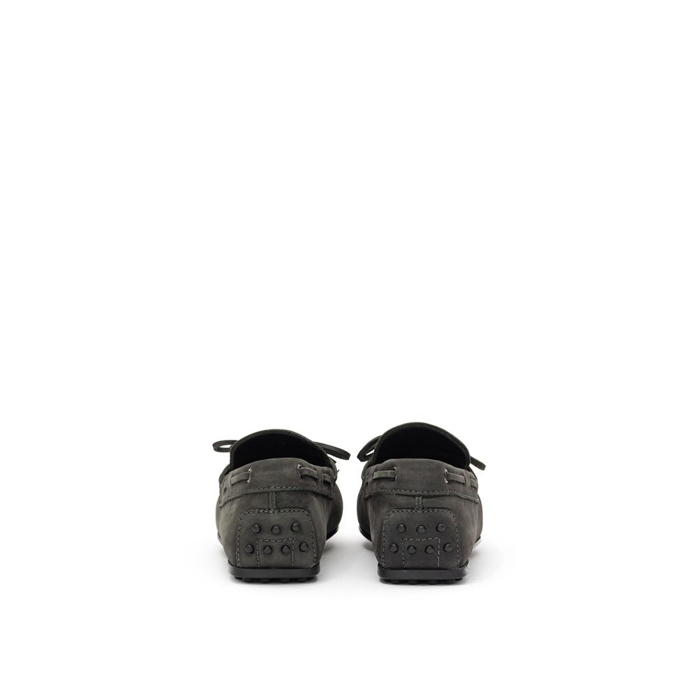 Tod's Grey Nubuck Moccasin